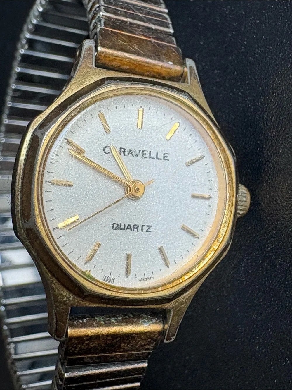 Caravelle Women’s Gold-Tone Quartz Watch - Classic Gold and Silver Design